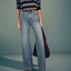 Reformation Cary High Rise Slouchy Wide Leg Jeans Blue - Size 25